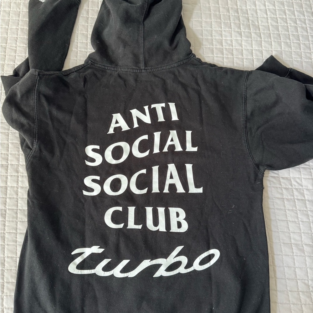 Anti Social Social Club Charcoal Hoodie - Picture 8 of 9